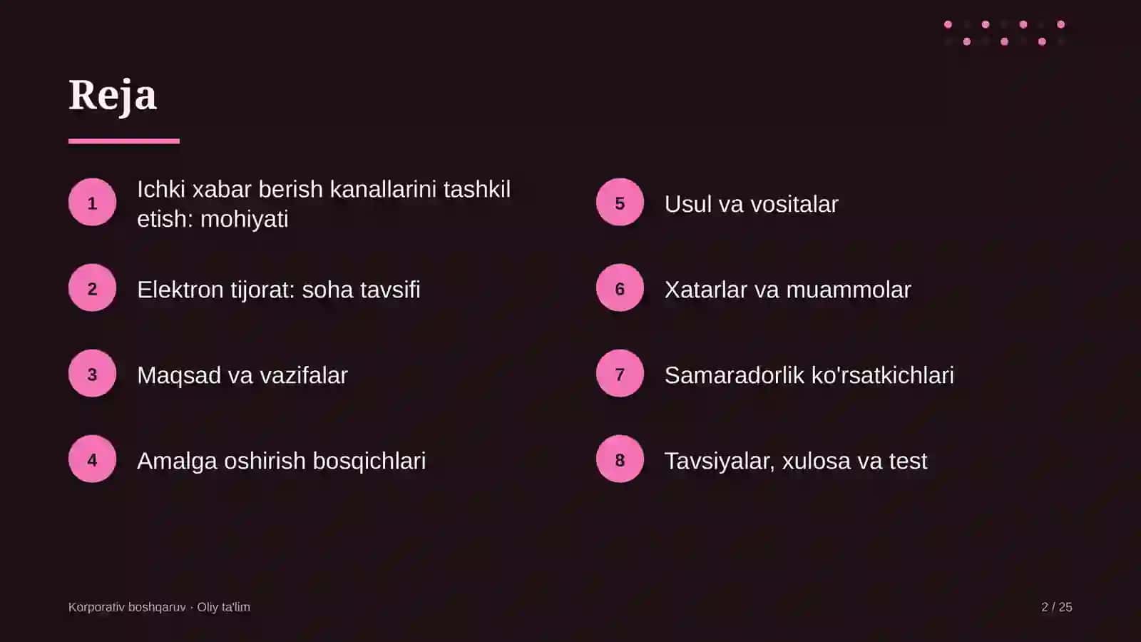 elektron tijoratda ichki xabar berish kanallarini tashkil etish 5549 2