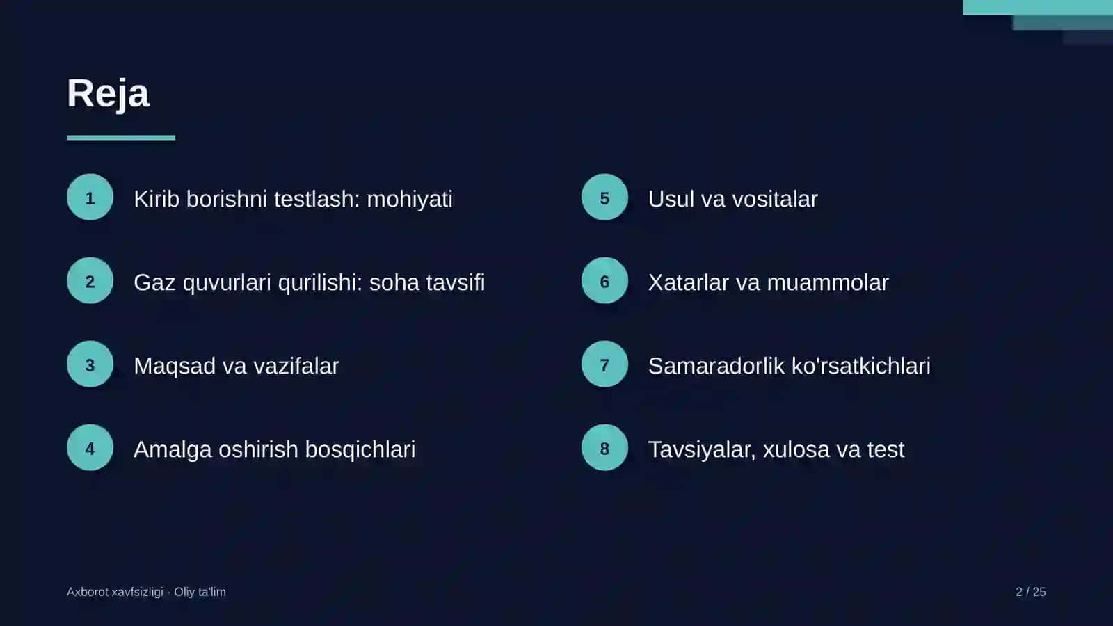 Gaz quvurlari qurilishida kirib borishni testlash 2