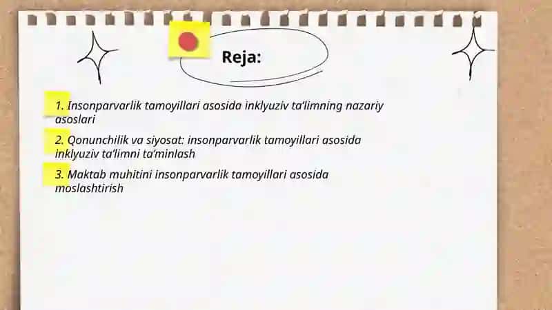 Insonparvarlik tamoyillari asosida inklyuziv ta’lim 2
