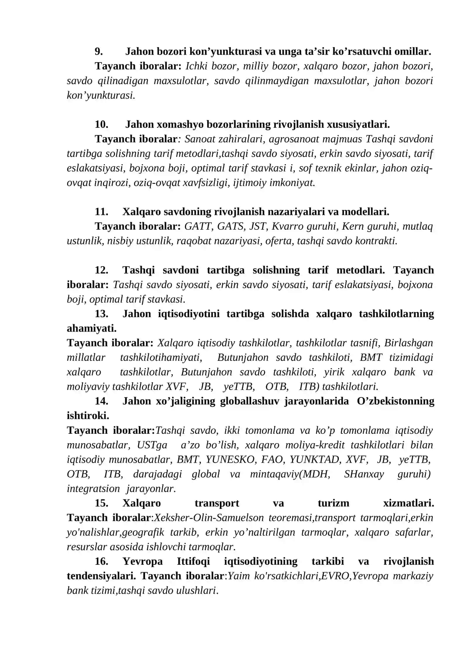 Iqtisodiyot va fakulteti Iqtisodiyot kafedrasi 2