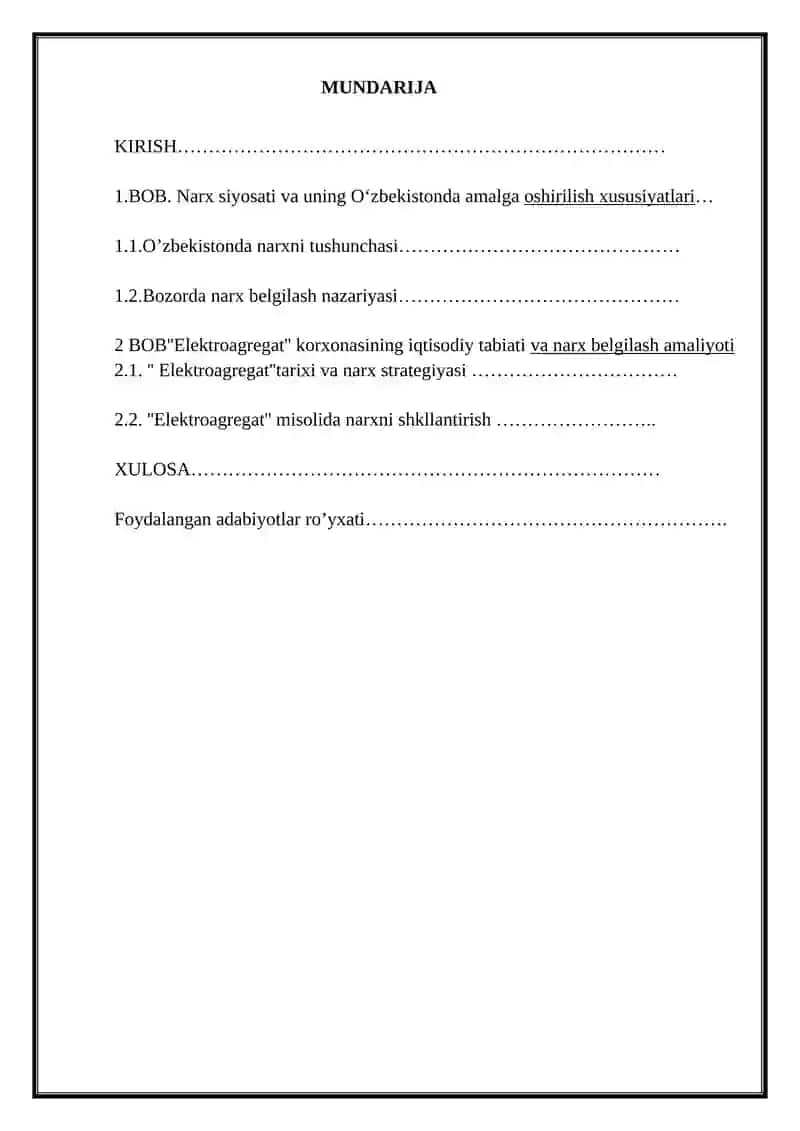 O‘zbekistonda narx siyosati va uning asosiy yo’nalishlari 2
