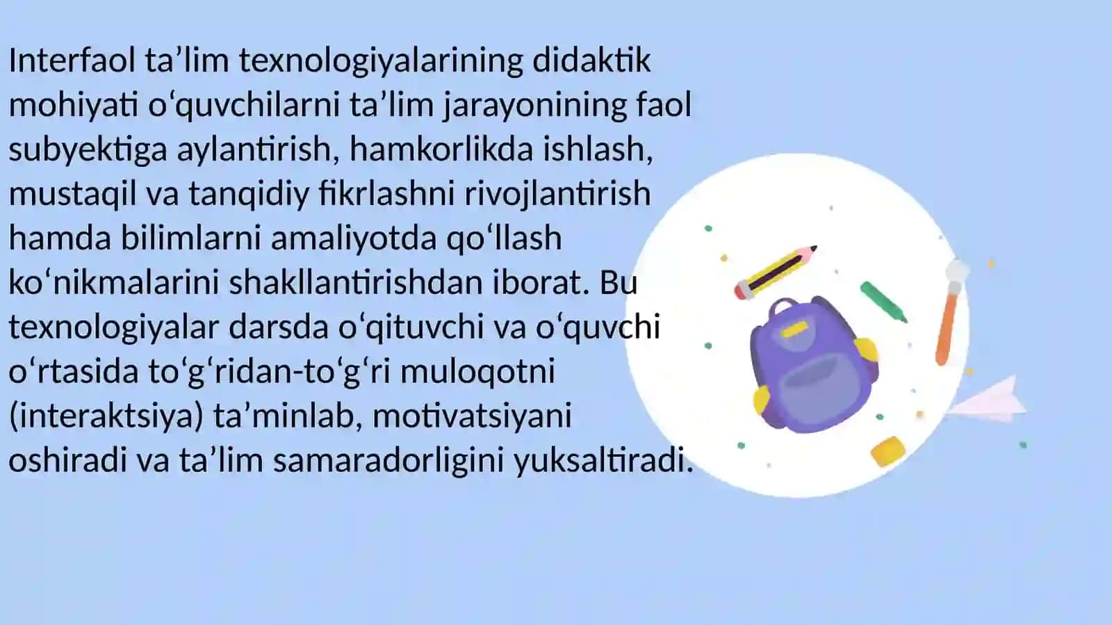 Mavzu.Interfaol taʼlim texnologiyalarning didaktik mohiyati 2