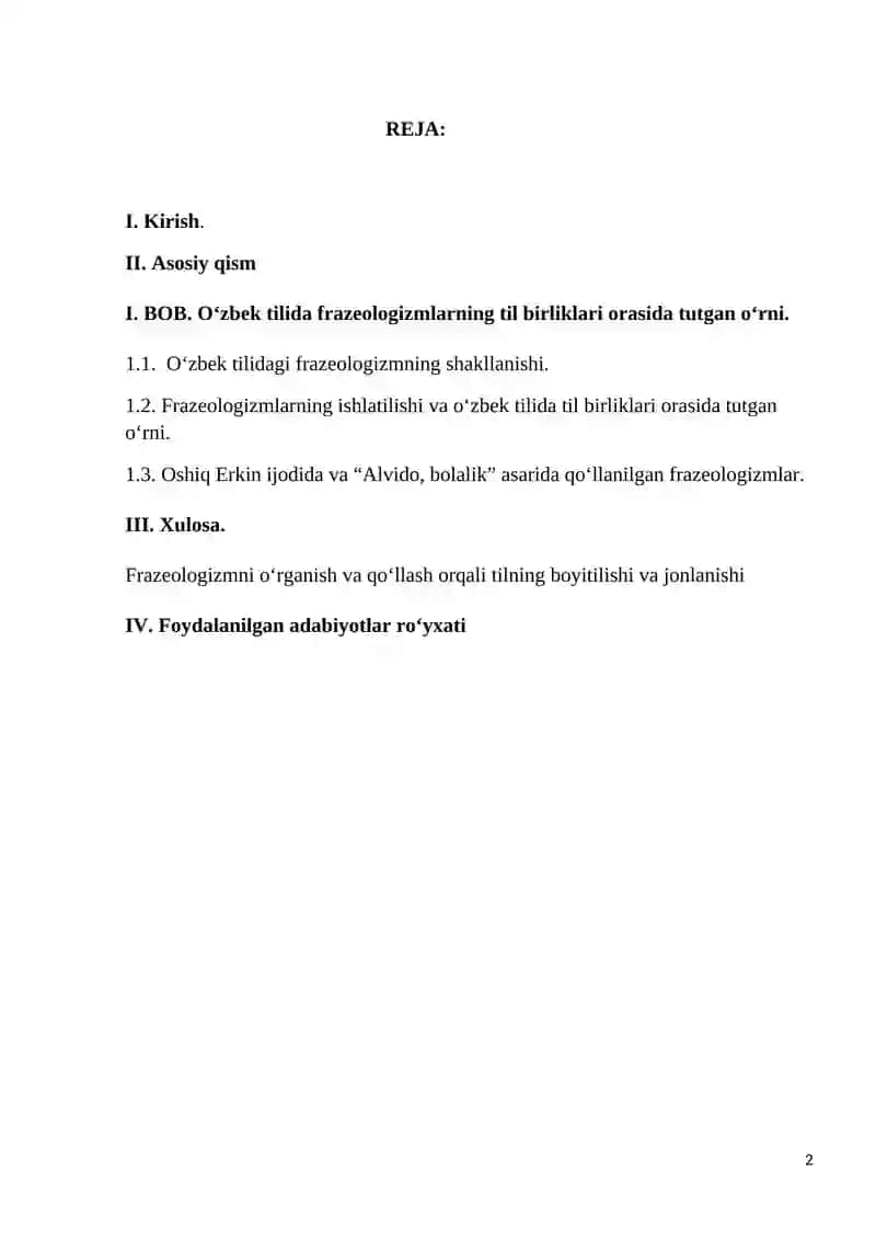 O‘ZBEK TILI FRAZEOLOGIYASI ILMINING SHAKLLANISHI VA TAKOMILLASHIVI 2
