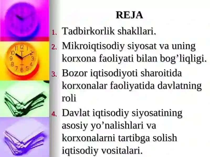 Firma(korxona)lar va ularning tashkiliy iqtisodiy asoslari 2