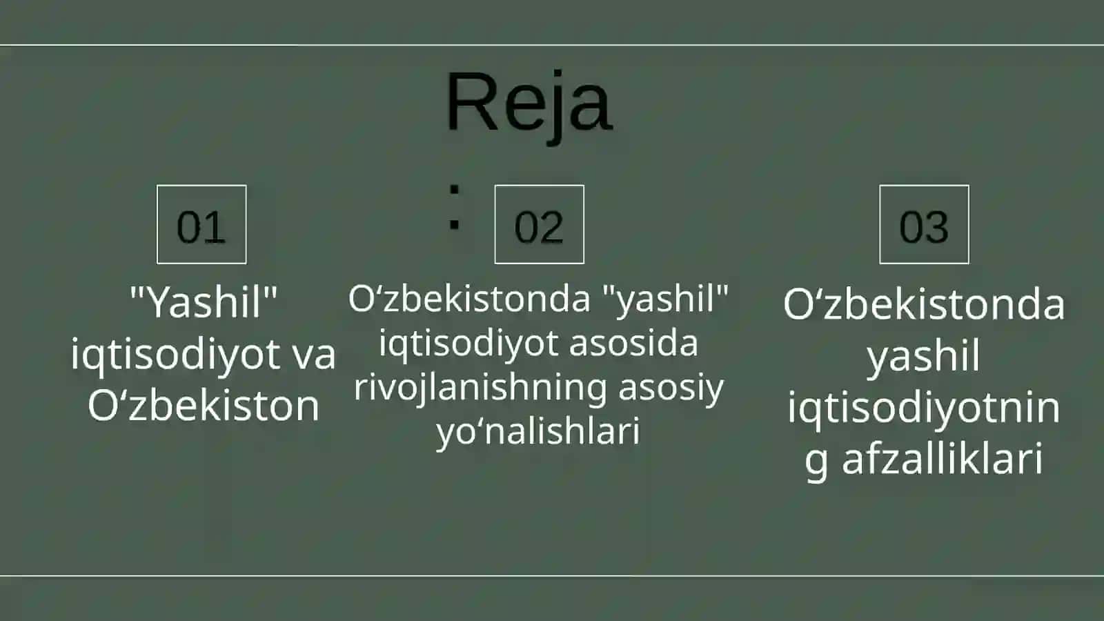 Yashil Iqtisodiyot Asosida Rivojlanishni Ta’minlashning Oʻziga Xos Xususiyatlari 2