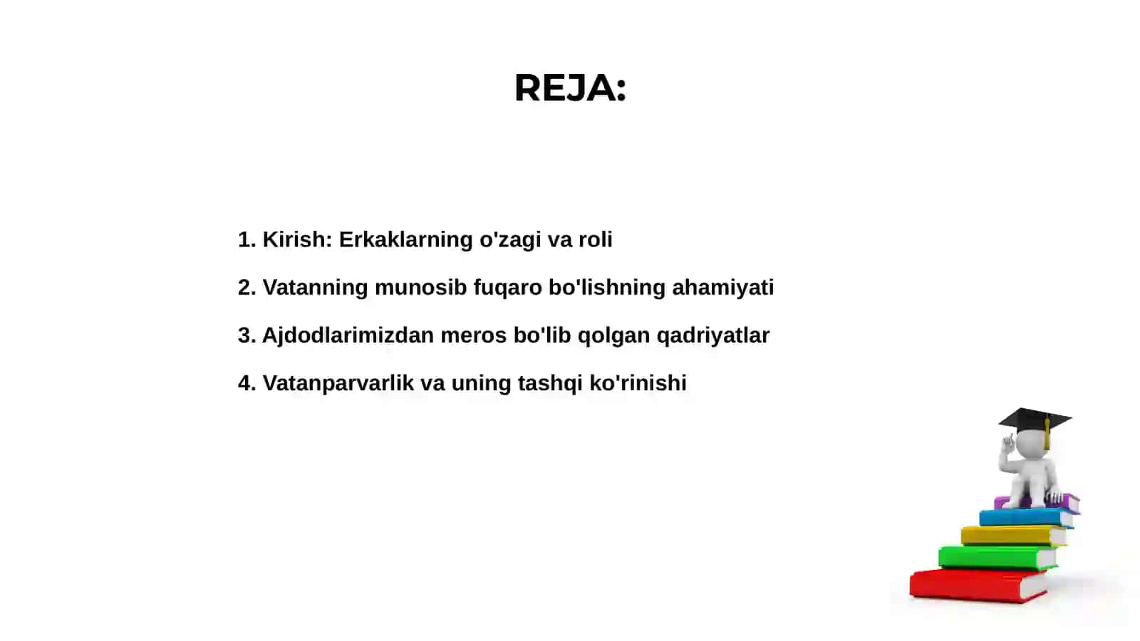 Erkaklarning o'zagi va roli 2