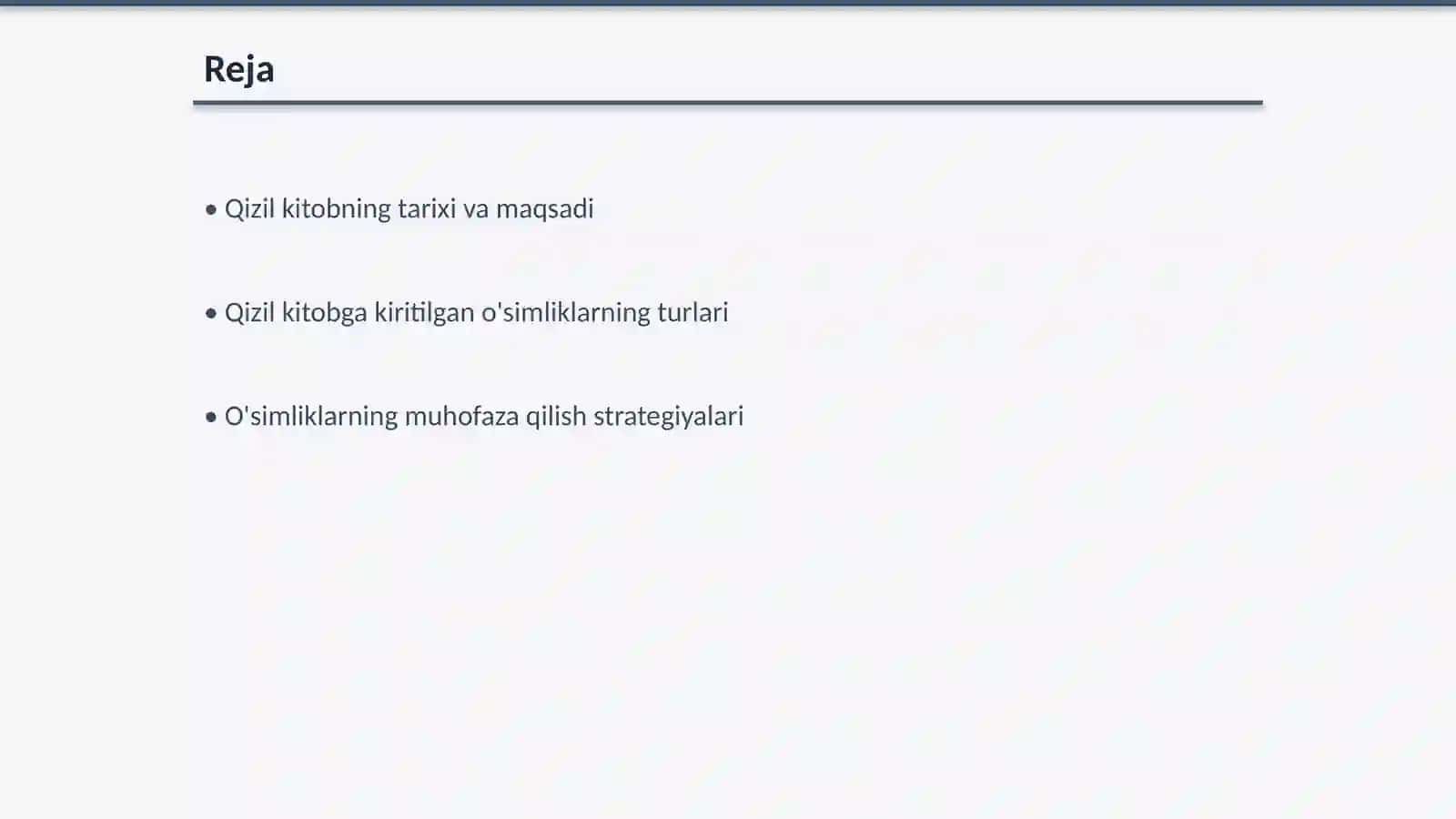 Qizil kitobga kiritilgan o'simliklarni o'rganish 2