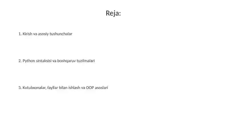 Python kirish 2