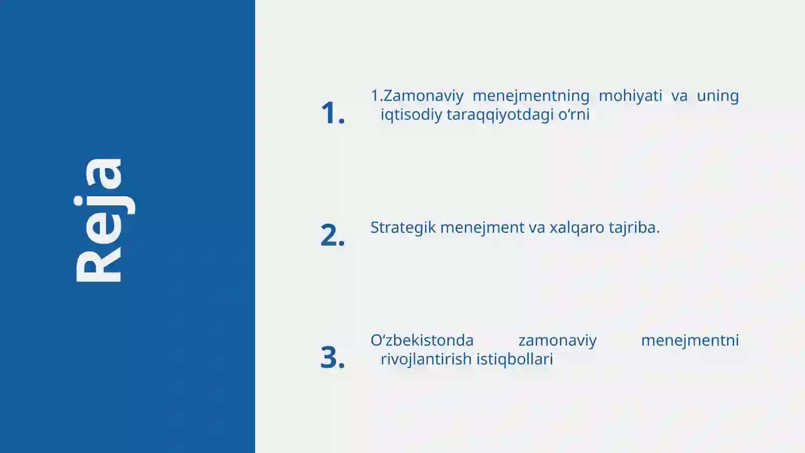 Zamonaviy menejment va xorijiy tajribalar 2