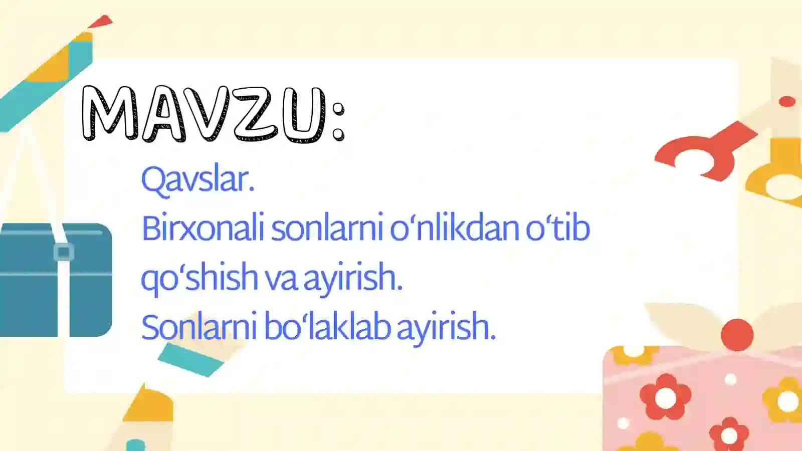 Matematika - Qavslar 2