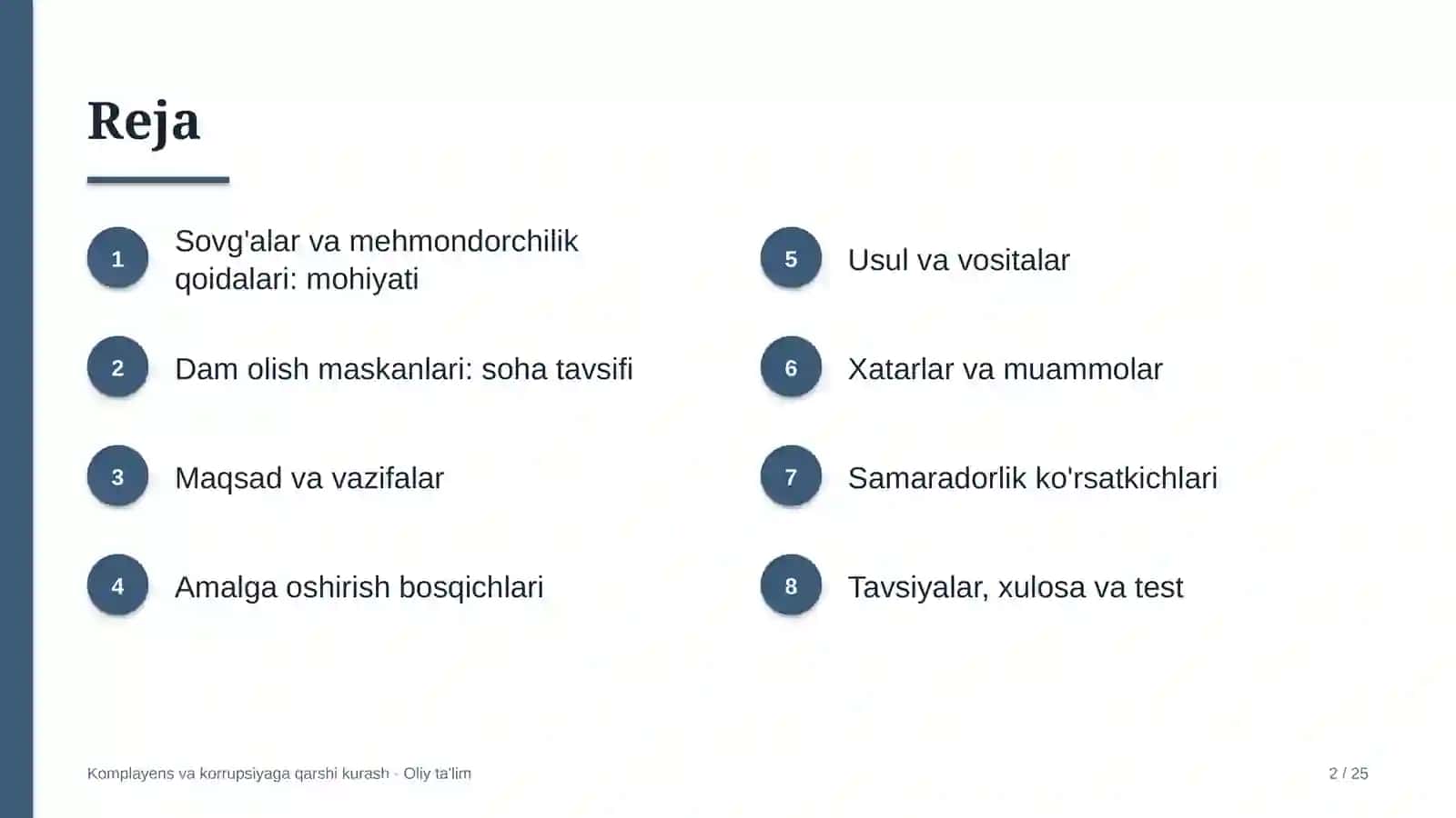 dam olish maskanlarida sovg'alar va mehmondorchilik qoidalarini joriy etish 5151 2