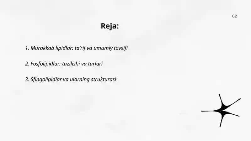 Murakkab lipidlar 2