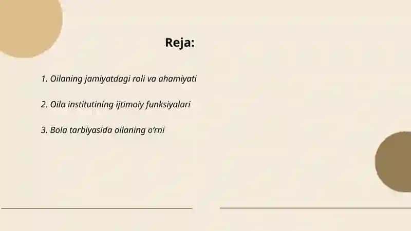 Oila jamiyatning asosiy boʻgʻini 2