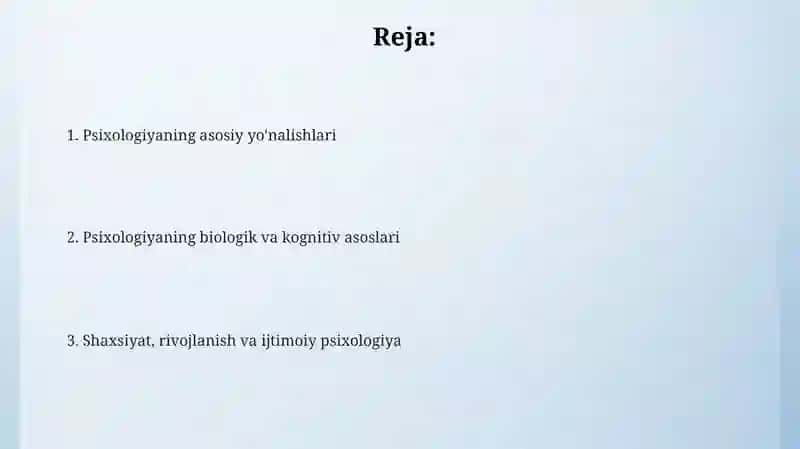 Umumiy psixologiyaning asosiy tamoyillari 2