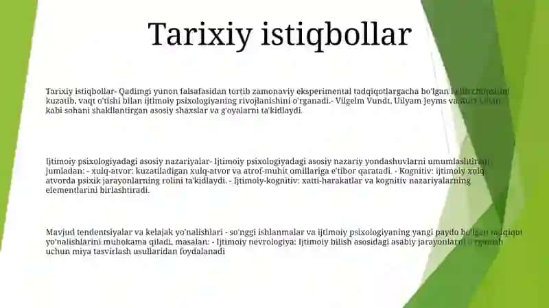 Ijtimoiy Psixalogiyada Asosiy Nazariyalar 2