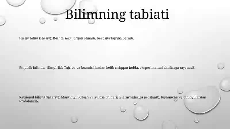 Hissiy,Empirik,Nazariy,Mantiqiy,Intutuv Bilish Darajalarining OʻZaro Aloqasi Va Farqi 2