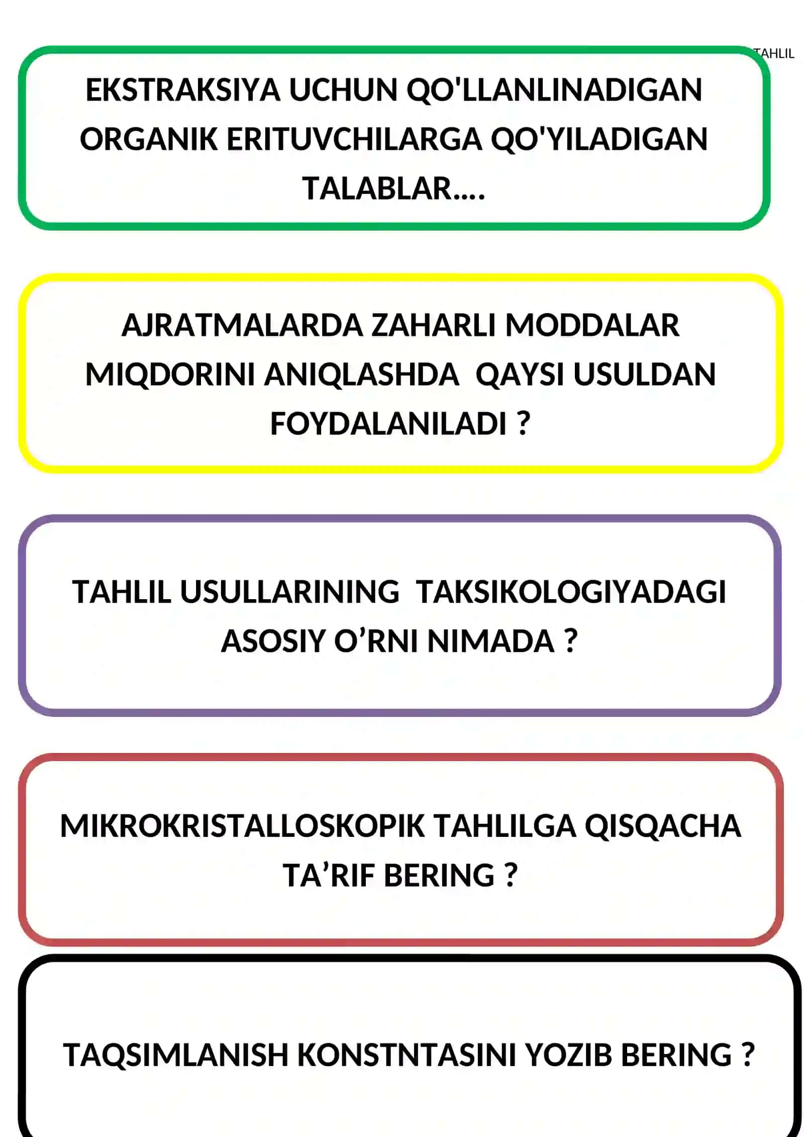 Organik erituvchilar klink ahamiyati 2