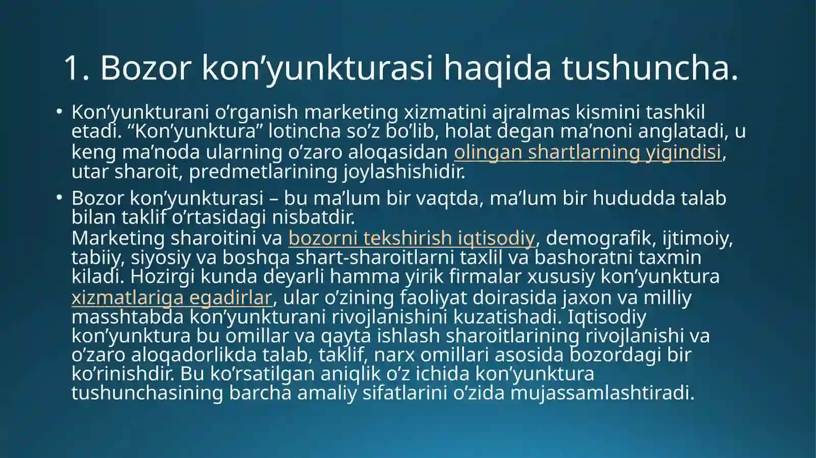 TALABNI QONDIRISHNI TADQIQ ETISH VA PROGNOZ QILISH 2