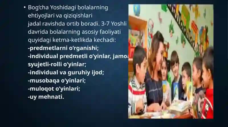 MAKTABGACHAYOSH DAVRIDA PSIXIKRIVOJLANISH XUSUSIYATLARI 2
