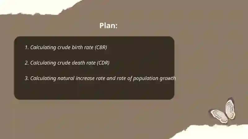 Solving problems on calculating demographic indicators 2