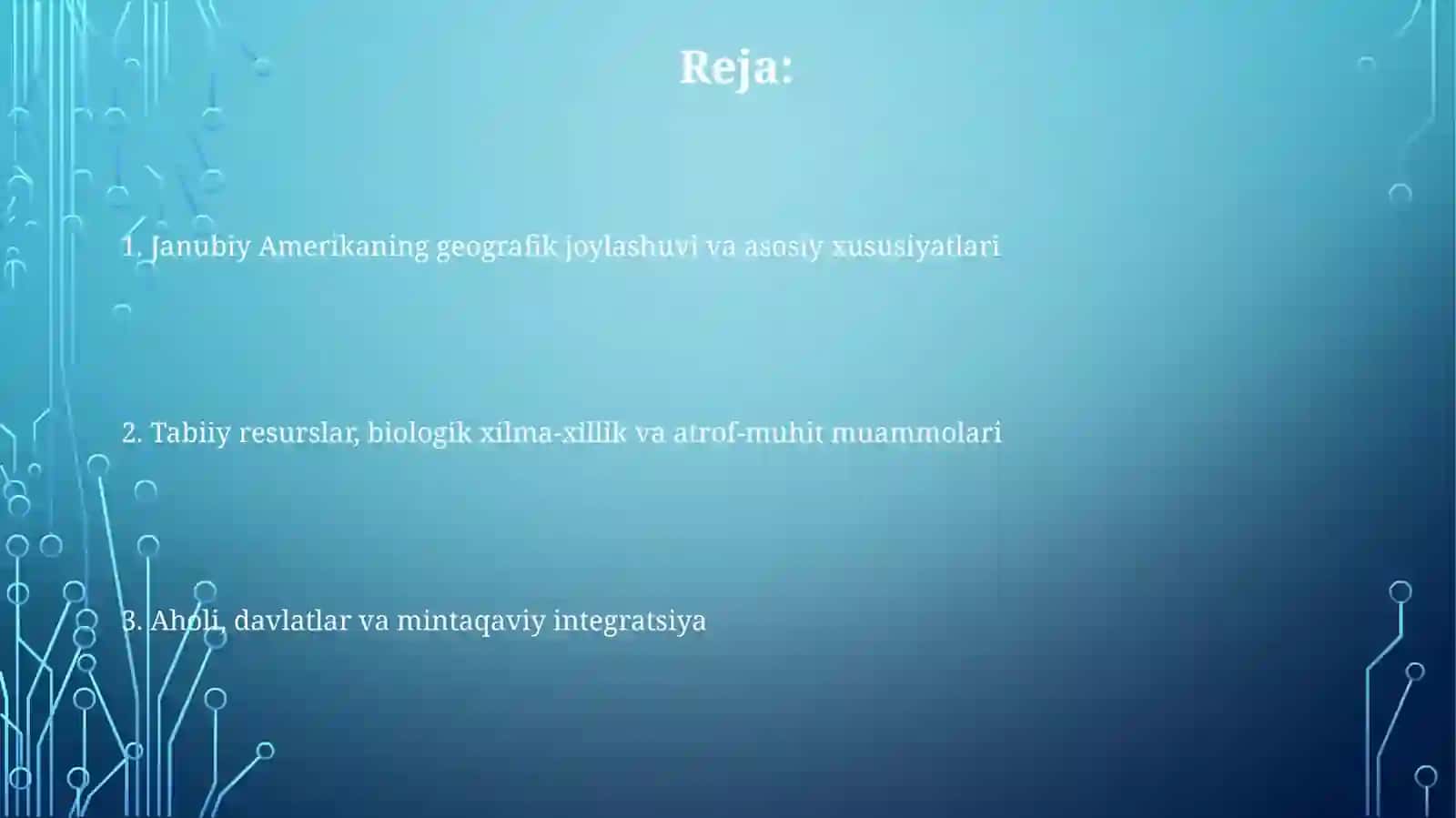 Janubiy Amerika va uning geografik orni 2