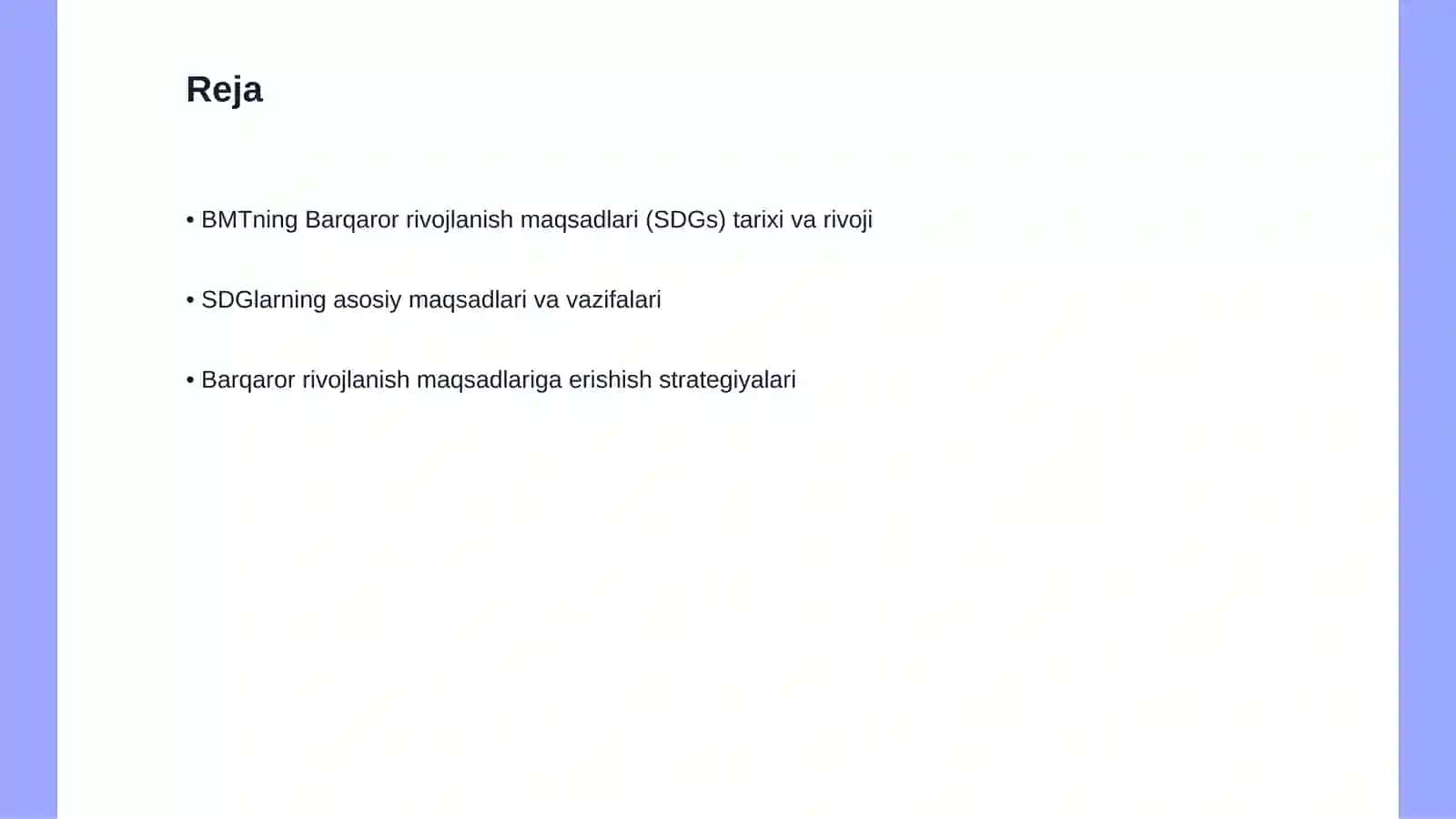 BMTning Barqaror rivojlanish maqsadlari (SDGs) mohiyati va erishish strategiyalari 2
