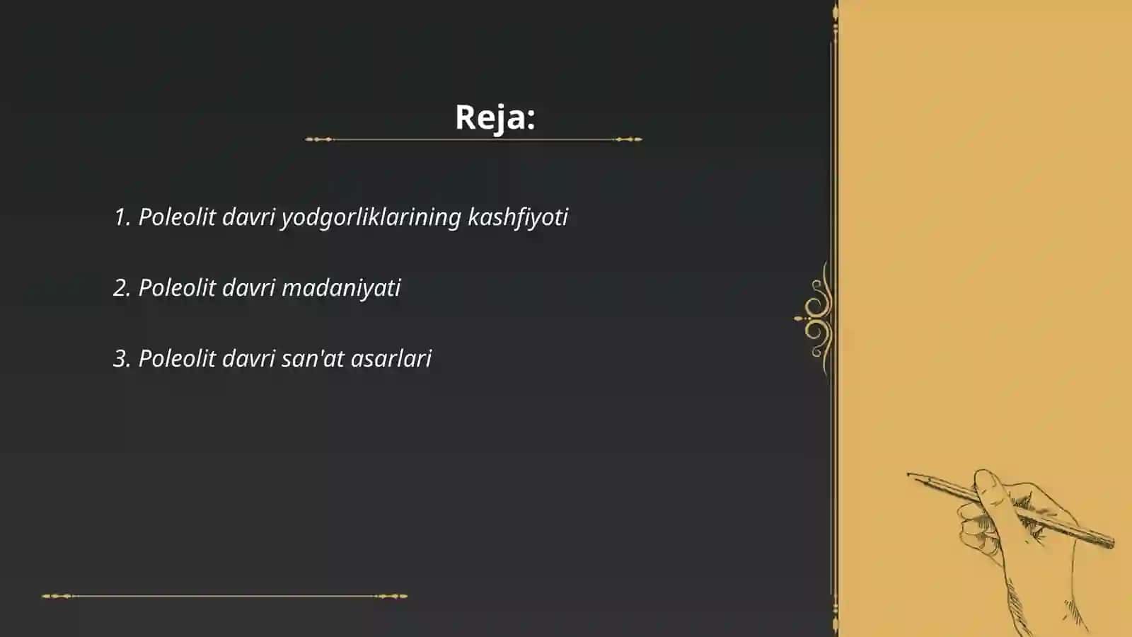 Poleolit davri yodgorliklari 2