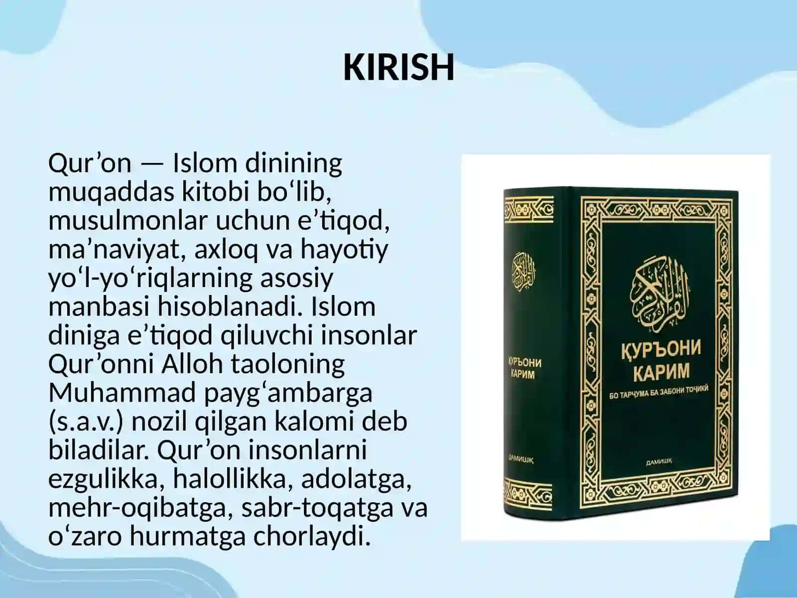 Qur’on—Islom dinining muqaddas kitobi 2