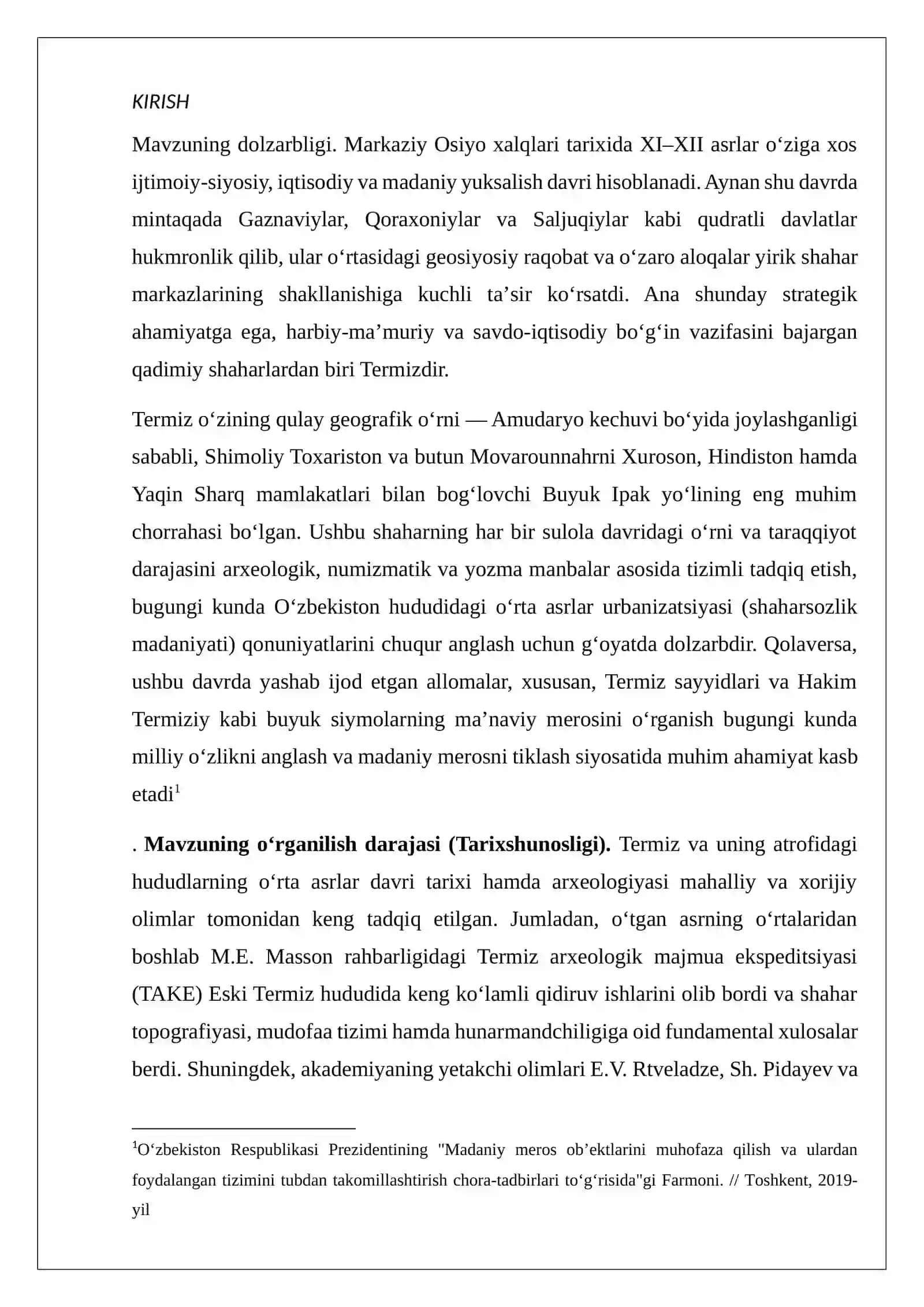 Termizning Siyosiy Tarixi va Iqtisodiy Hayoti 2
