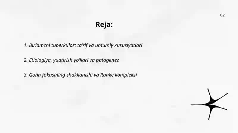 Birlamchi tuberkulozga xos umumiy xususyatlar va birlamchi tuberkulozning klinik shakllari 2