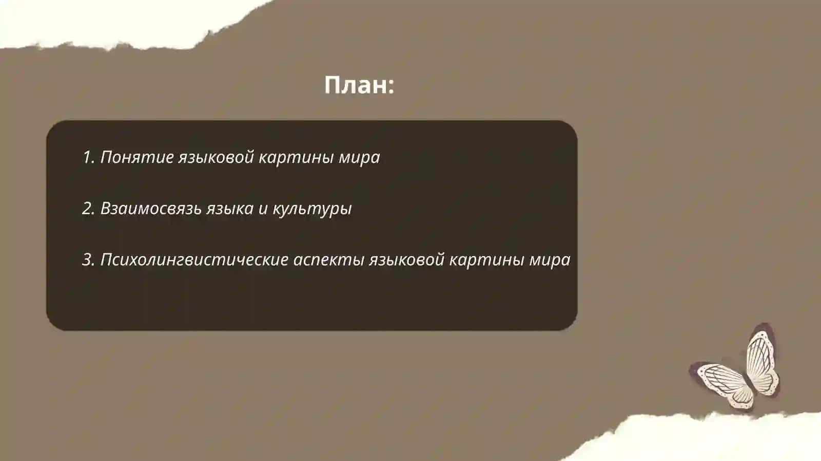 Лингвостронаведении языковая картина мира 2