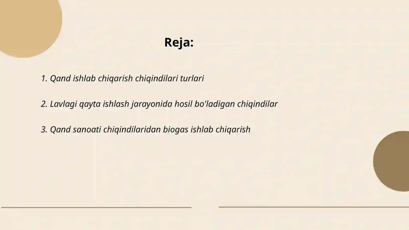 Qand lavlagi qayta ishlash korxonalarining chiqindilari va ulardan foydalanish istiqbollari 2