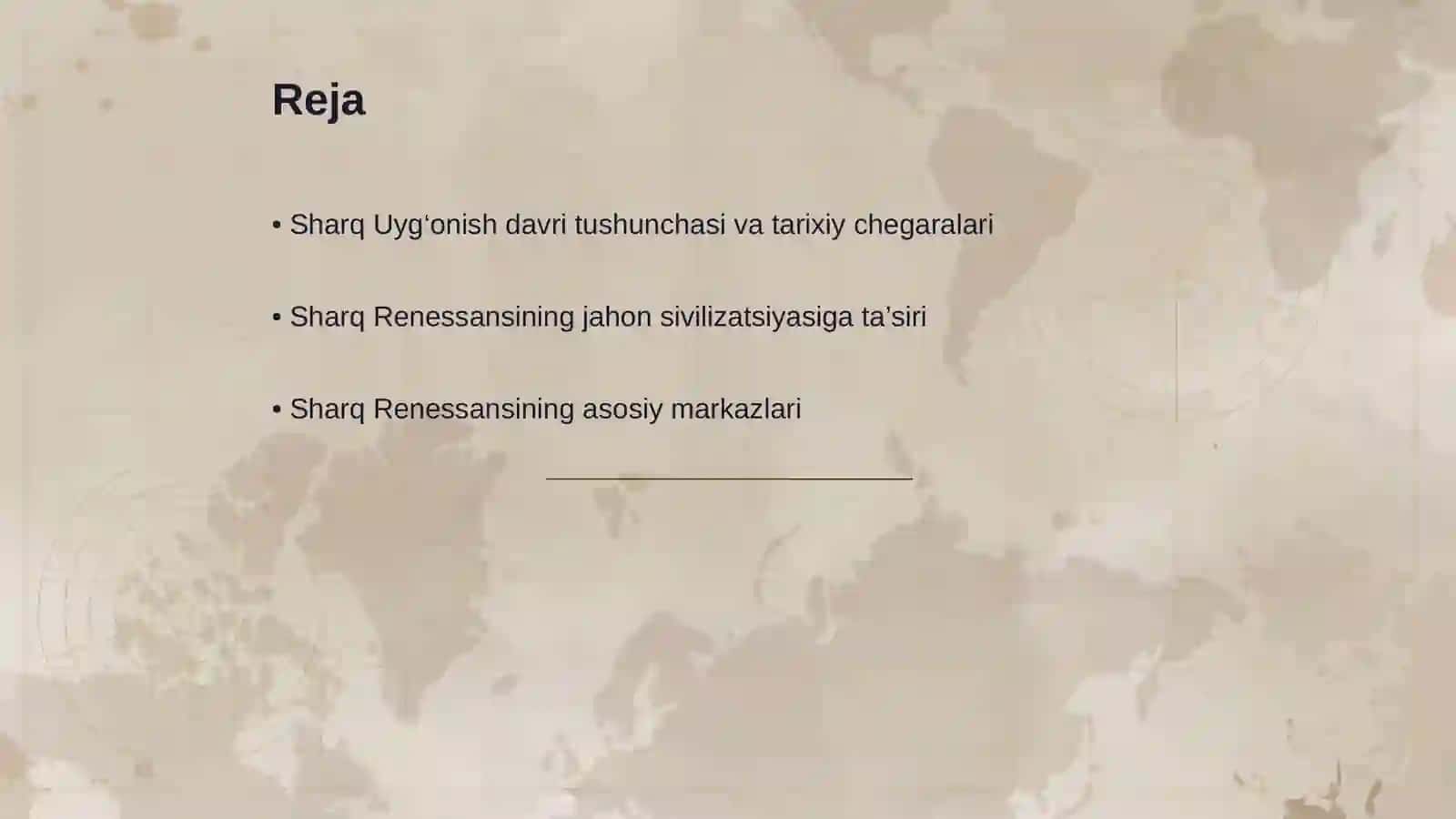 Sharq Renessansining jahon sivilizatsiyasi taraqqiyotidagi o'rni 2