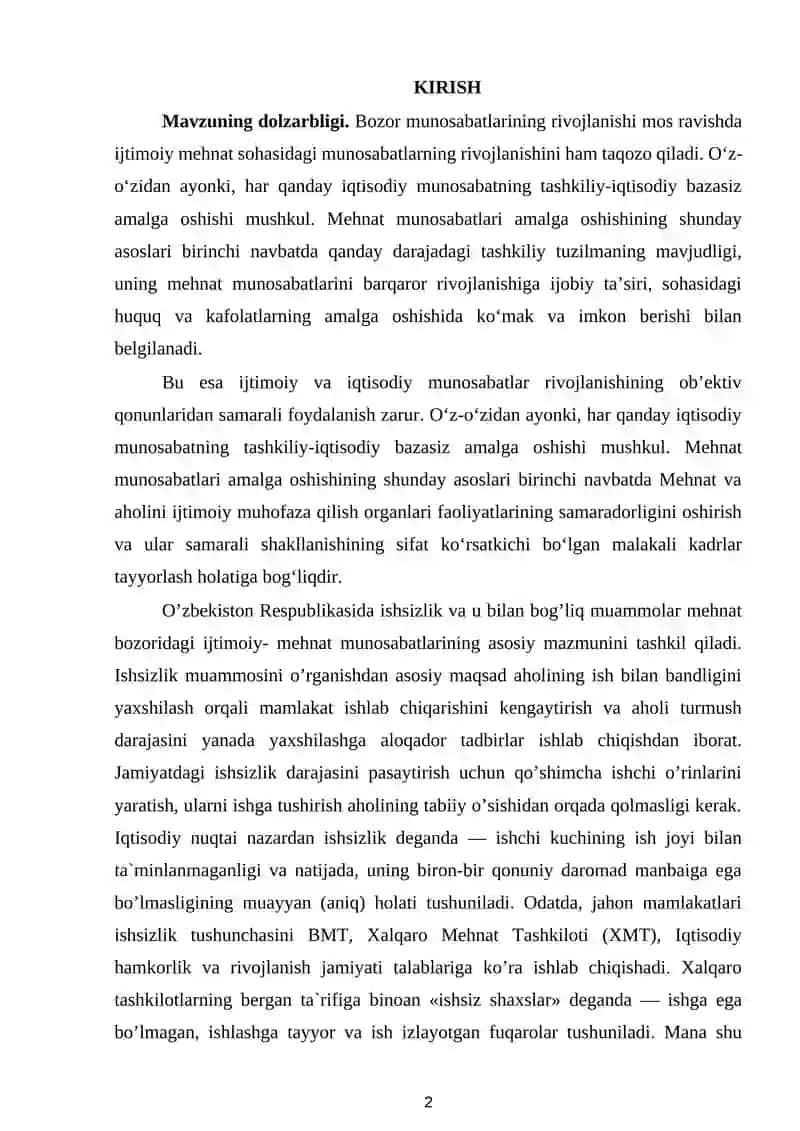 Mavzuning dolzarbligi 2