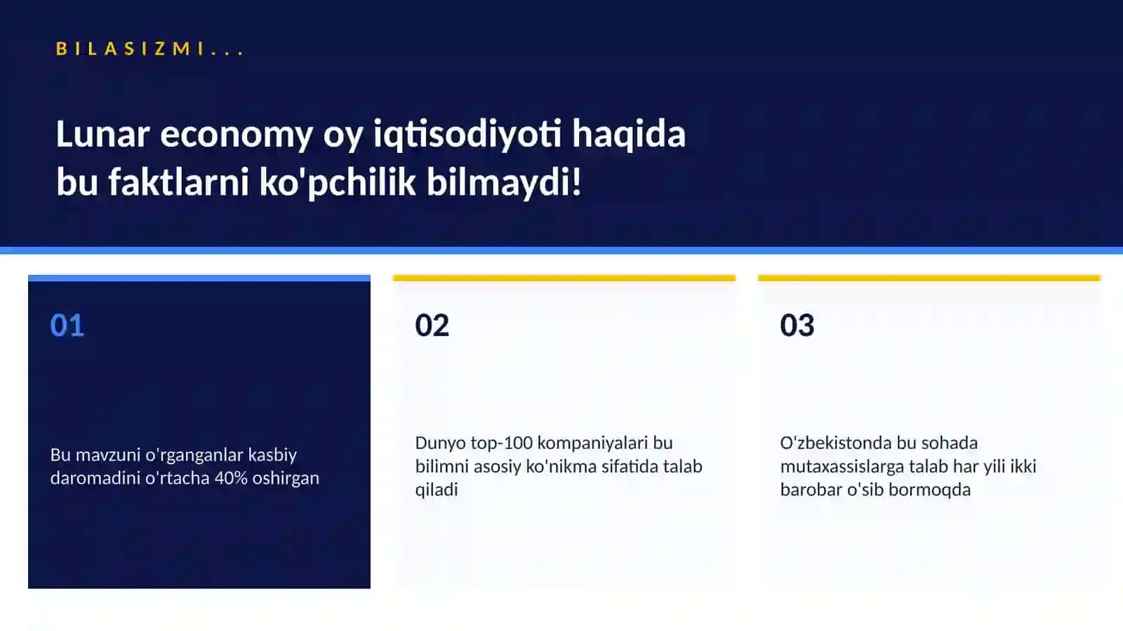 Lunar economy oy iqtisodiyoti 2