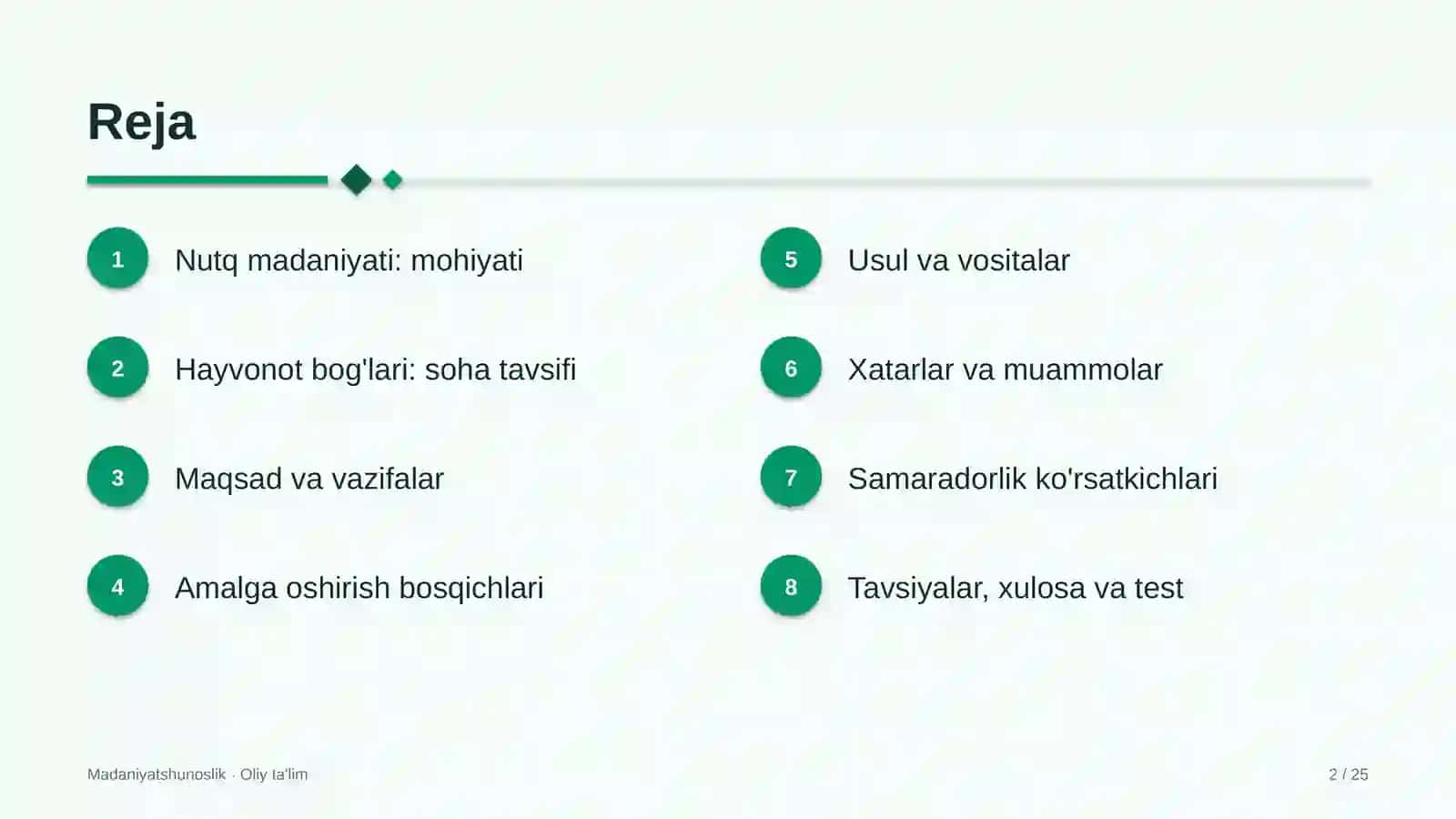 Hayvonot bog'larida nutq madaniyati 2