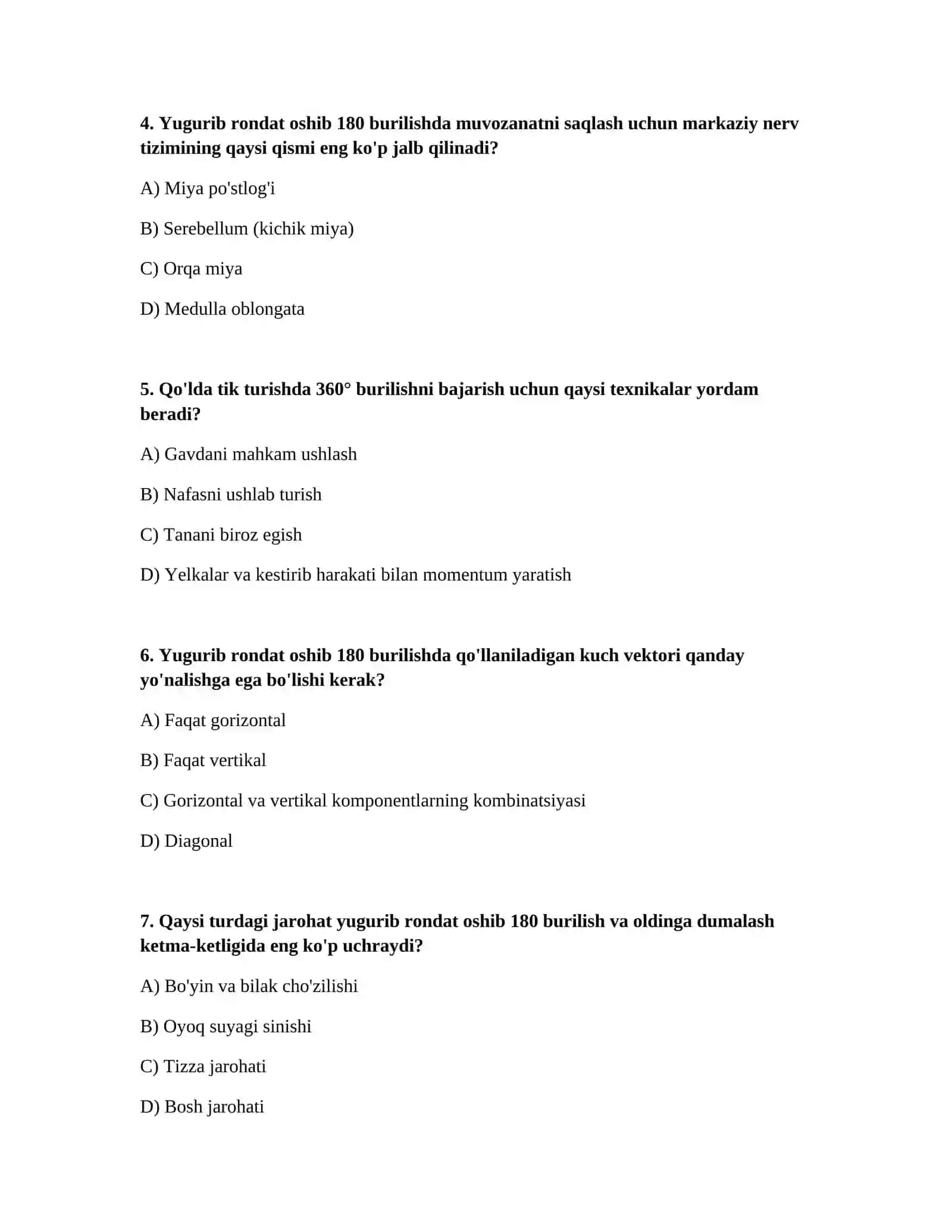 Akrobatika yugurib rondat oshib 180 burilib oldiga dumalash qo‘lda tik turib 180o 360o burilishlar 2