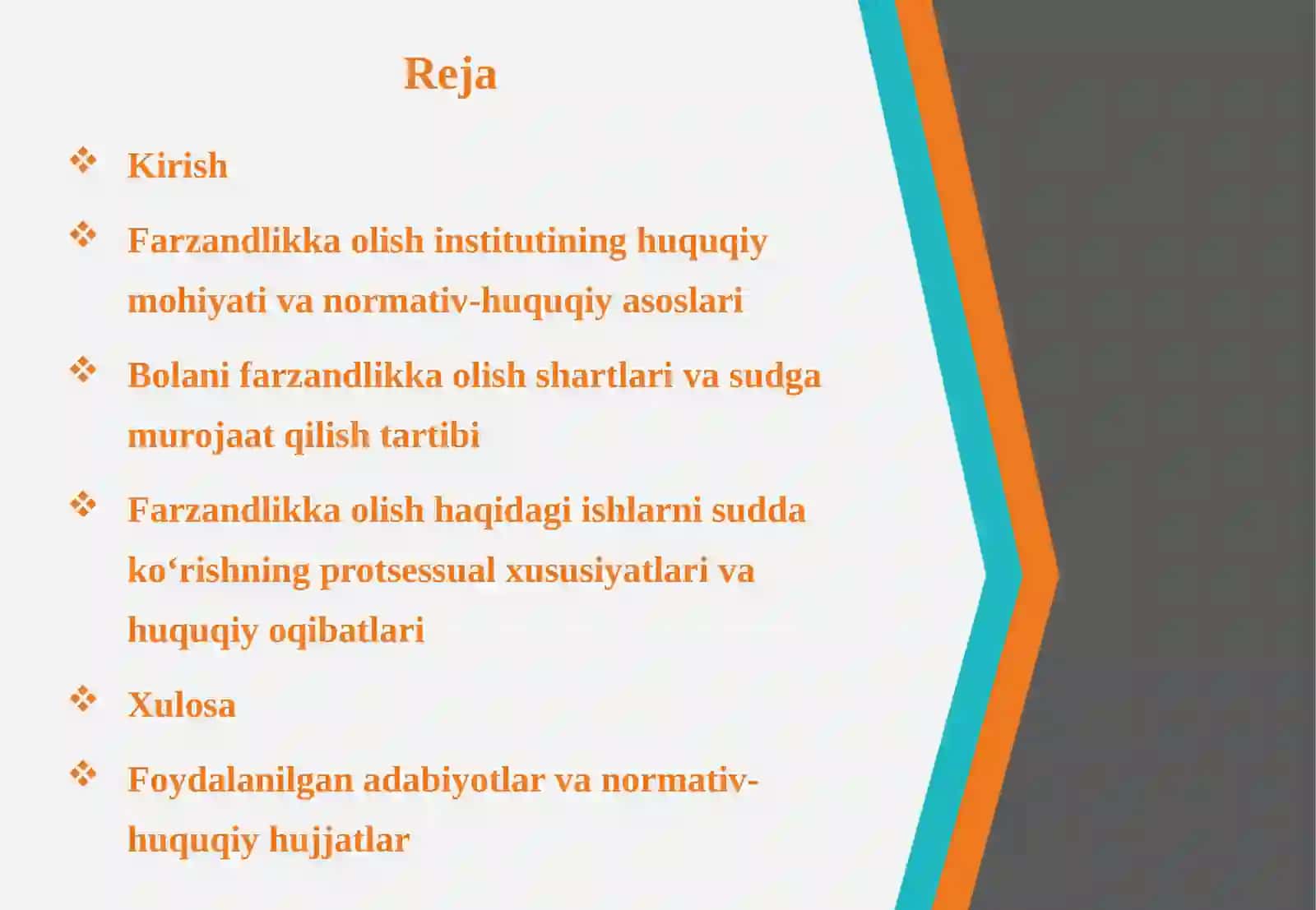 Bolani farzandlikka olish haqidagi ishlarni sudda ko‘rish tartibi 2