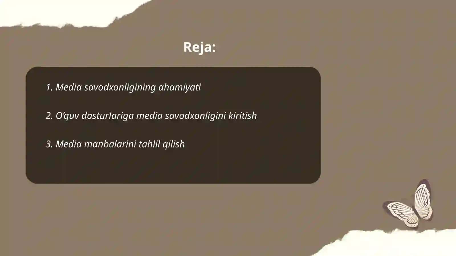 Media savodxonligining ahamiyati 2