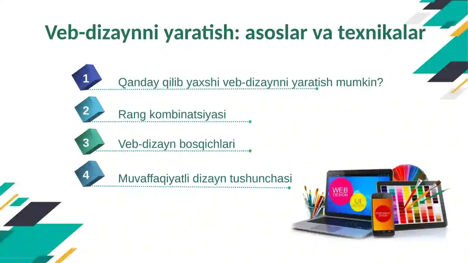 Veb-sahifalar uchun maxsus dizaynlarni yaratish 2