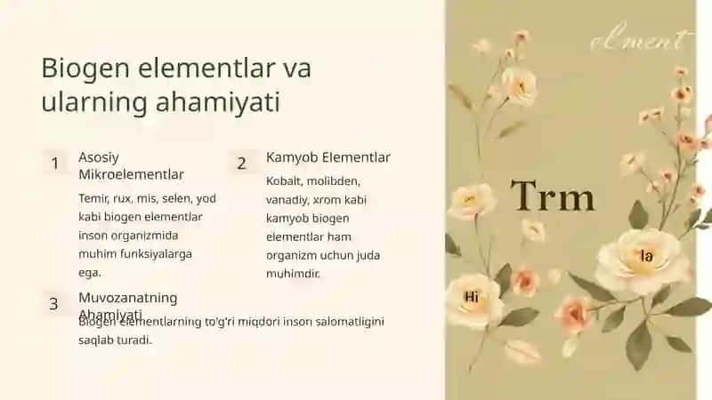 Biogen elementlar konsentratsiyasi o'zgarishi bilan bog'liq endemik va kasb kasalliklari 2