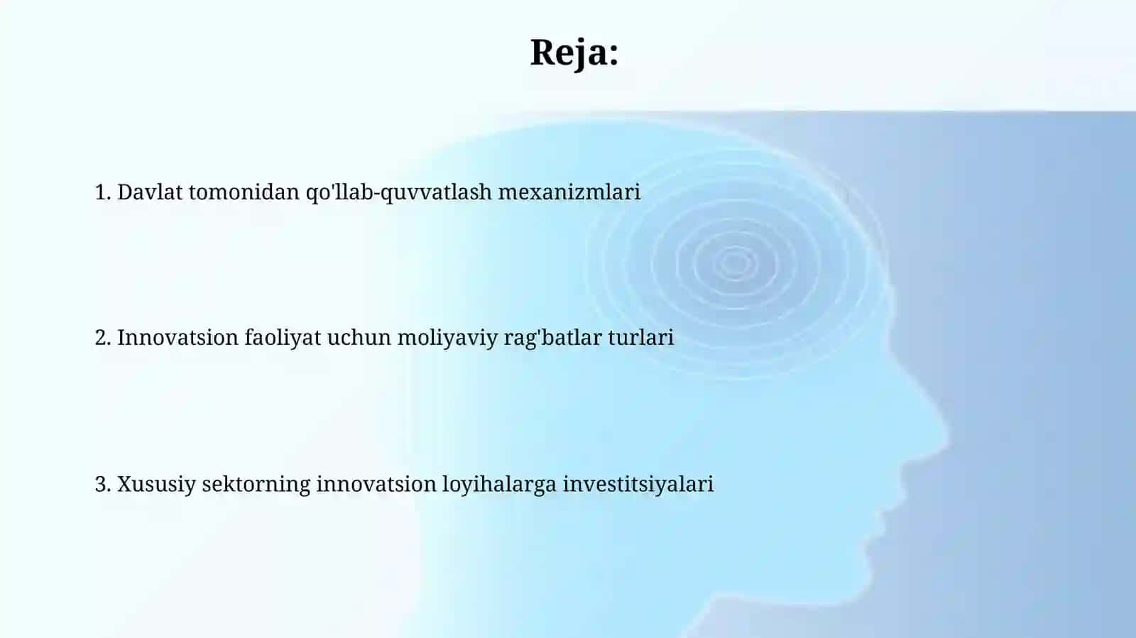 Innovatsion faollikni moliyaviy ragʻbatlantirish 2