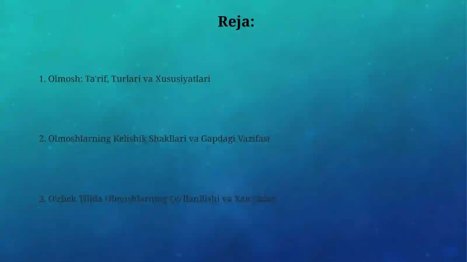 Olmosh: Ta'rif, Turlari va Xususiyatlari 2