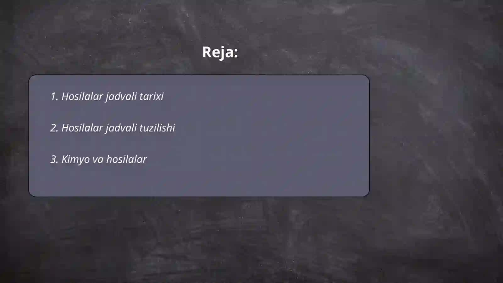 Hosila.Hosilalar jadvali 2