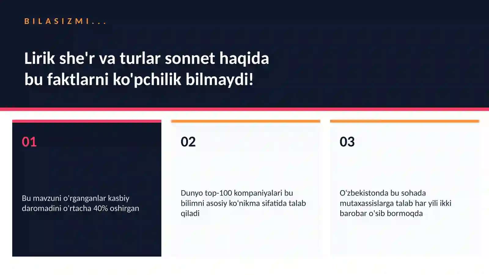 Lirik she'r va turlar sonnet 2