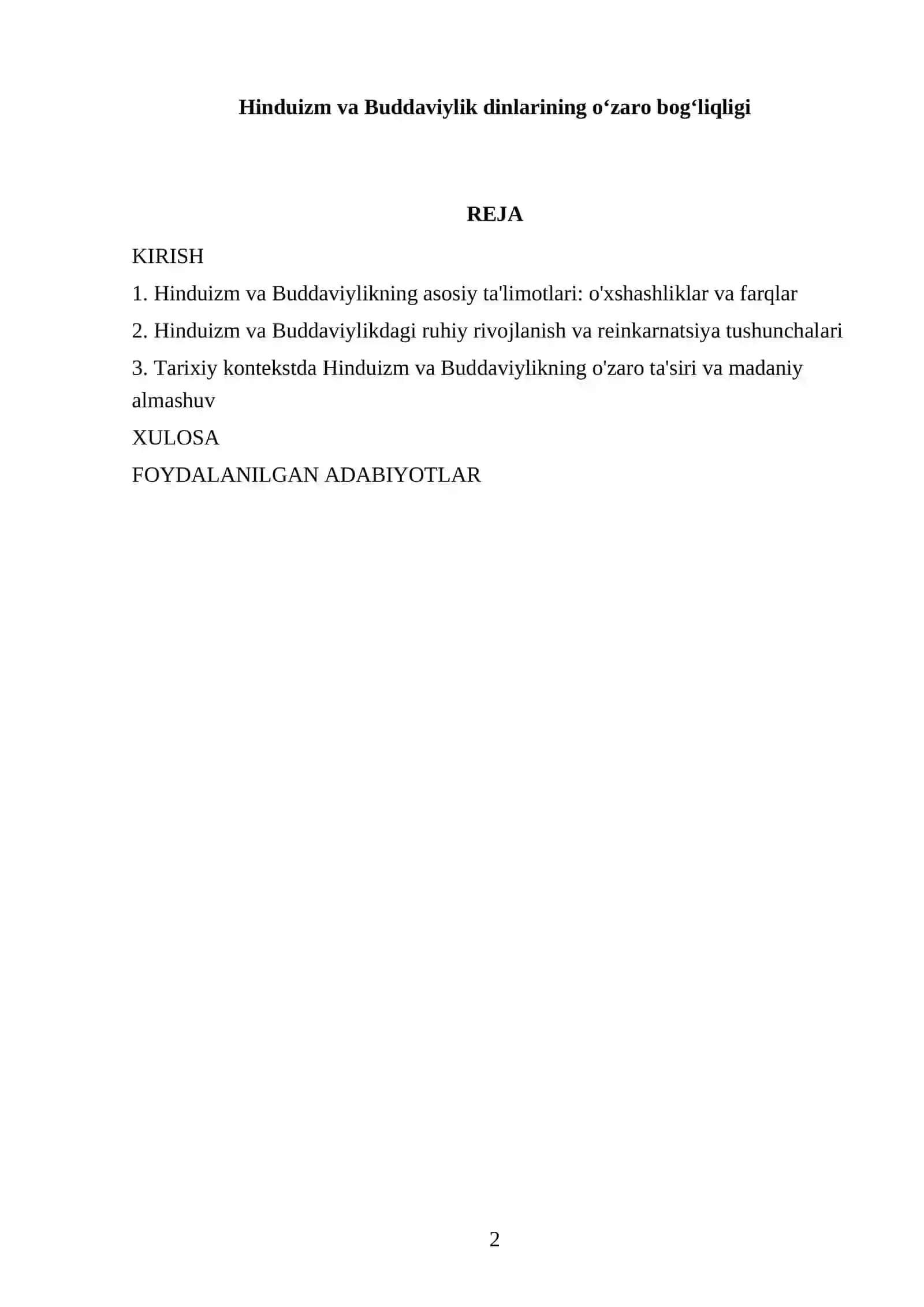 Hinduizm va Buddaviylik dinlarining o'zaro bog'liqligi 2