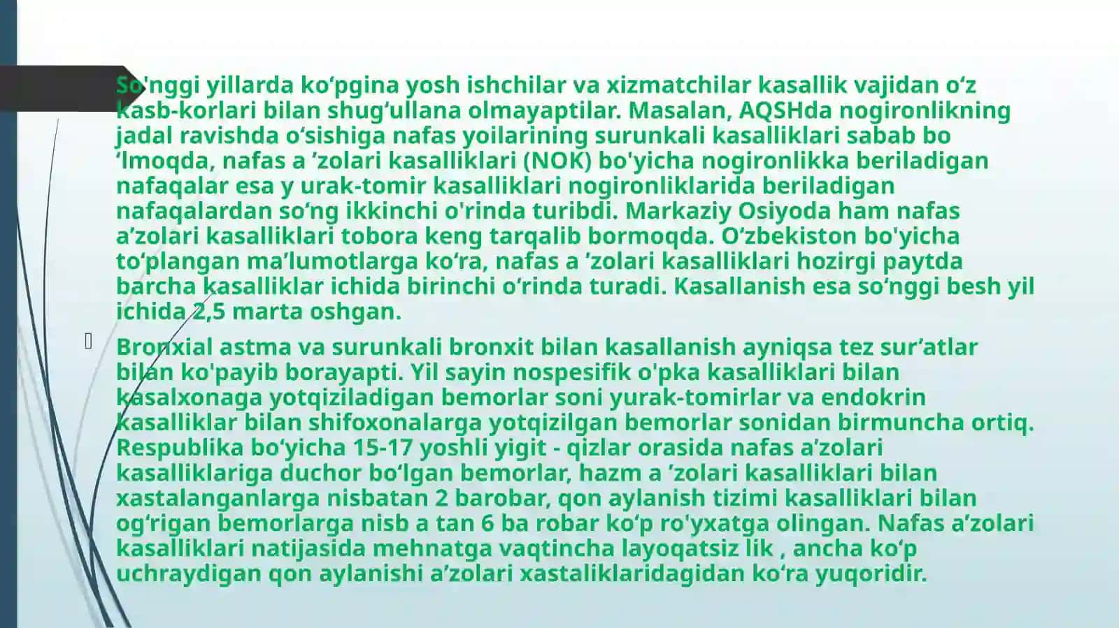 Nafas olish sistemasi 2