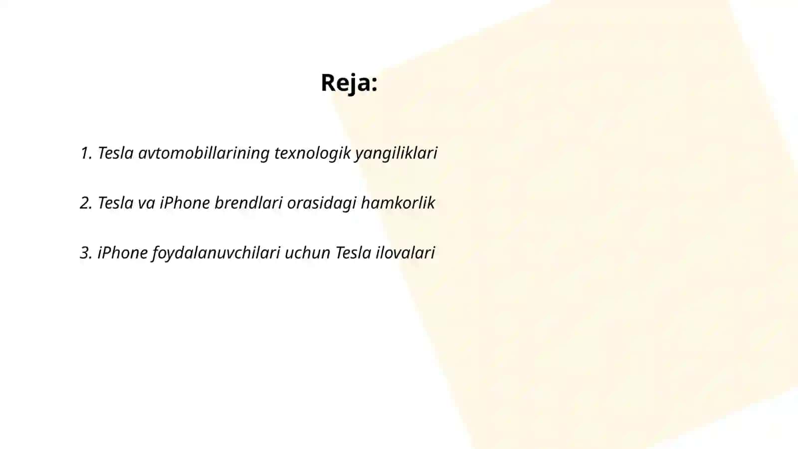 Tesla Avtomobillari Va iPhone Telefonlari 2