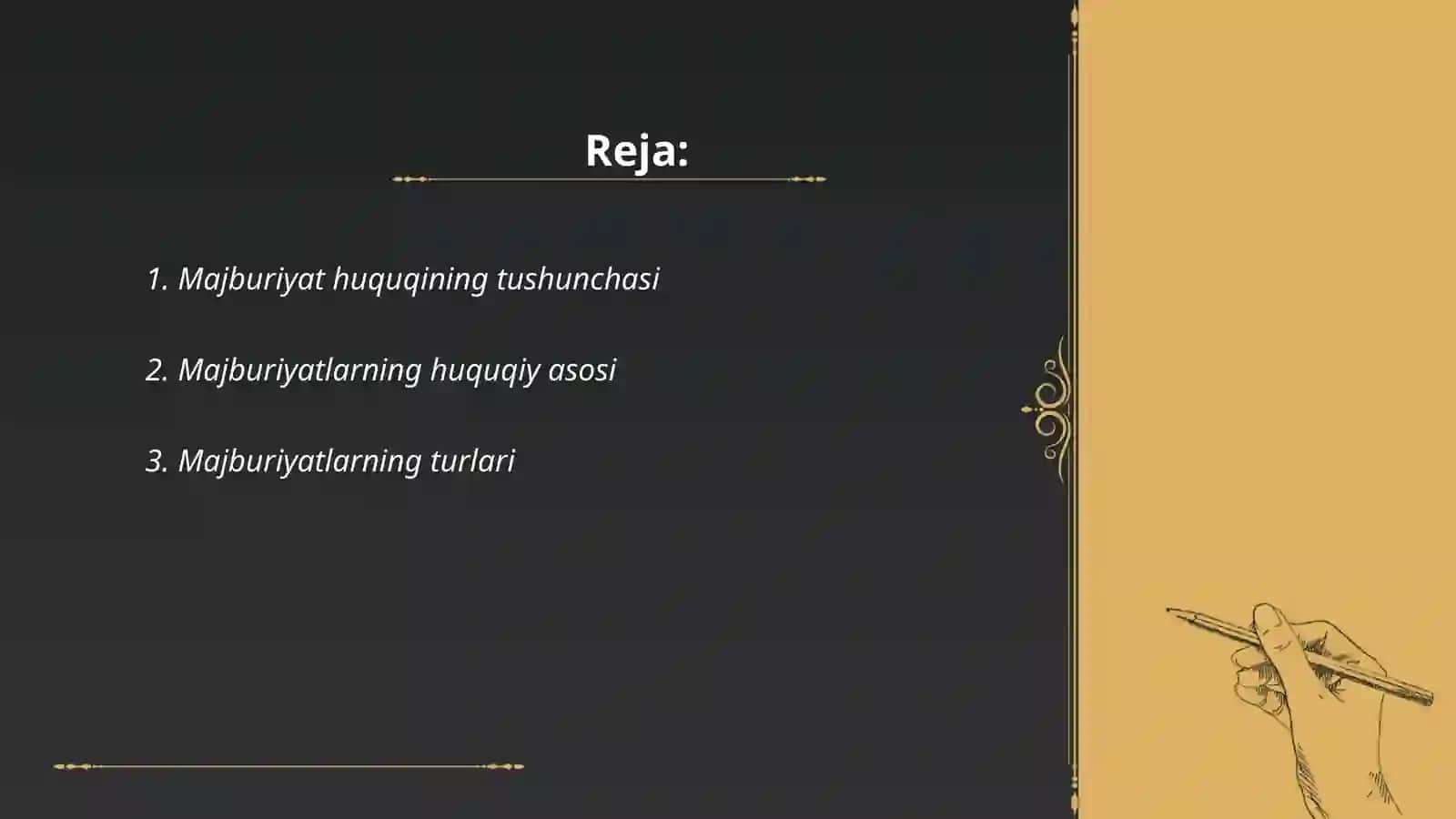 Majburiyat huquqi tushunchasi 2