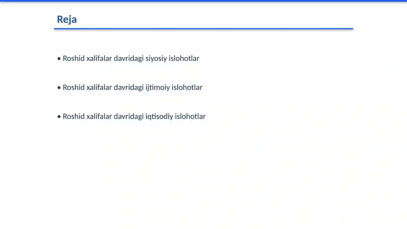 Roshid xalifalar hukmronligi davrida islohotlarning mohiyati 2